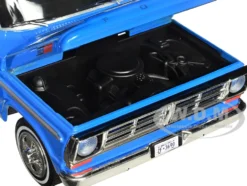 1972 Ford F 100 Pickup Truck Blue Timeless Legends Series 1/24 Diecast Model Car Motormax 79384BL