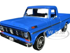 1972 Ford F 100 Pickup Truck Blue Timeless Legends Series 1/24 Diecast Model Car Motormax 79384BL