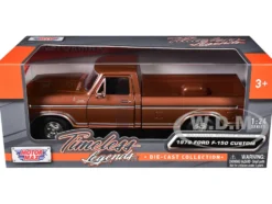 1979 Ford F-150 Pickup Truck Brown 1/24 Diecast Model Car Motormax 79346