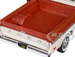1969 Ford F 100 Pickup Truck Brown Metallic and Cream Timeless Legends 1/24 Diecast Model Car Motormax 79315brcrm