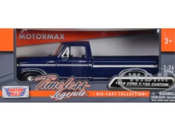 1979 Ford F-150 Pickup Truck Dark Blue 1/24 Diecast Model Car Motormax 79346