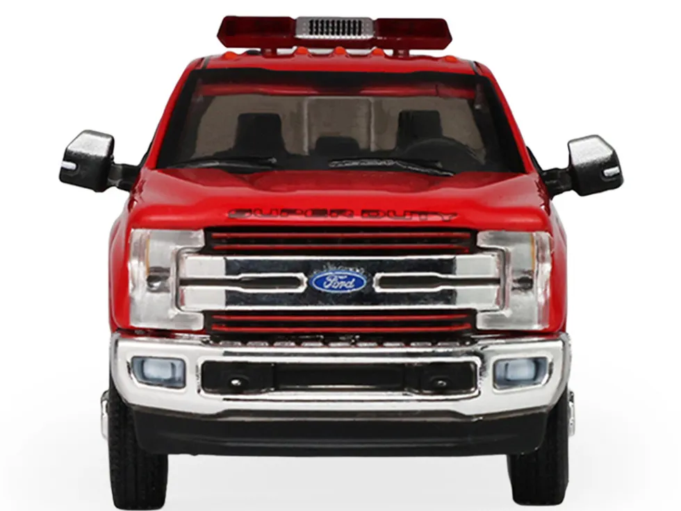 2018 Ford F-350 Pickup Truck "Los Angeles Fire Department" Red with White Stripes "Fire & Rescue" Series #5 1/64 Diecast Model Car by Greenlight