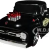 1956 Ford F 100 Pickup Truck Matt Black Lunati Bootlegger Limited Edition to 6550 pieces Worldwide 1/24 Diecast Model Car M2 Machines 40300-99A