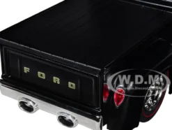 1956 Ford F 100 Pickup Truck Matt Black Lunati Bootlegger Limited Edition to 6550 pieces Worldwide 1/24 Diecast Model Car M2 Machines 40300-99A