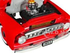 1953 Ford F-100 Pickup Truck Red 1/18 Diecast Model Car Road Signature 92148