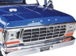 1979 Ford F-150 Pickup Truck 2 Tone Blue/Cream 1/24 Diecast Model Car Motormax 79346