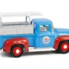 1956 Ford F-100 Pickup Truck with Tool Boxes and Ladders "Chevron" Blue and Red "Chevron Special Edition" Series 1 1/64 Diecast Model Car by Greenlight