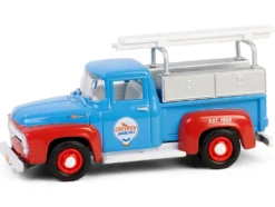 1956 Ford F-100 Pickup Truck with Tool Boxes and Ladders 
