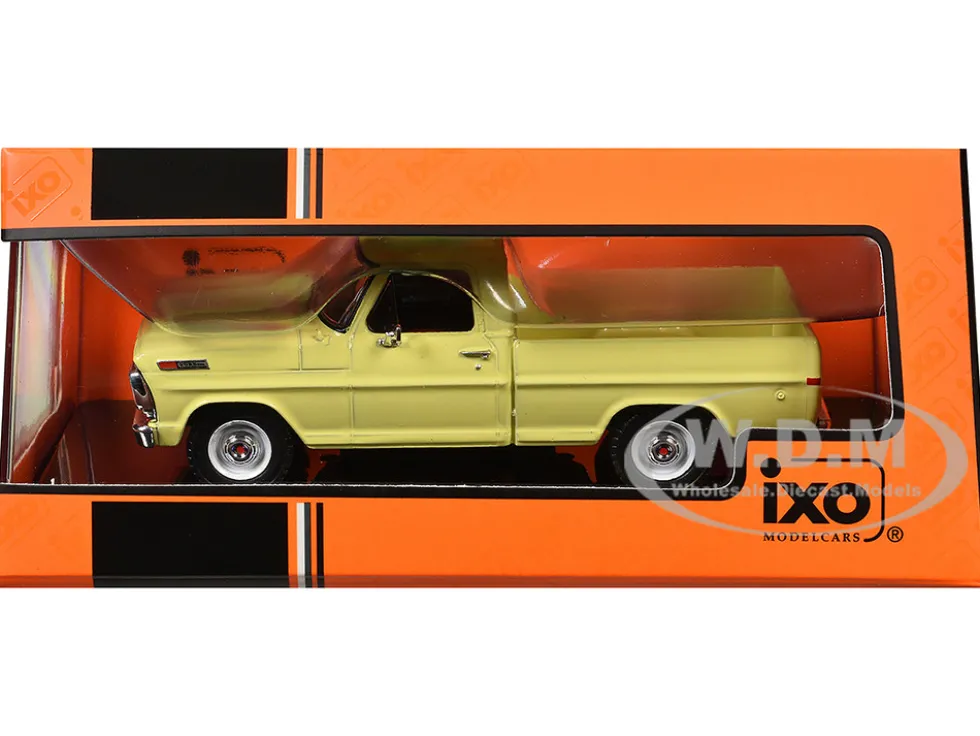 1970 Ford F-100 Pickup Truck Yellow 1/43 Diecast Model by IXO Models