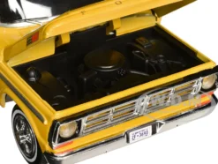 1972 Ford F 100 Pickup Truck Yellow Timeless Legends Series 1/24 Diecast Model Car Motormax 79384Y