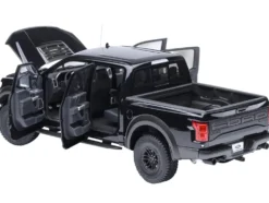 2019 Ford F-150 Raptor Pickup Truck Agate Black 1/18 Model Car by Autoart