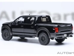 2019 Ford F-150 Raptor Pickup Truck Agate Black 1/18 Model Car by Autoart