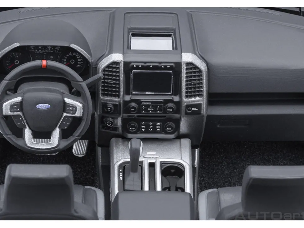 2019 Ford F-150 Raptor Pickup Truck Agate Black 1/18 Model Car by Autoart