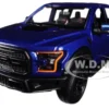 2017 Ford F-150 Raptor Pickup Truck Blue Black Wheels 1/27 Diecast Model Car Motormax 79344