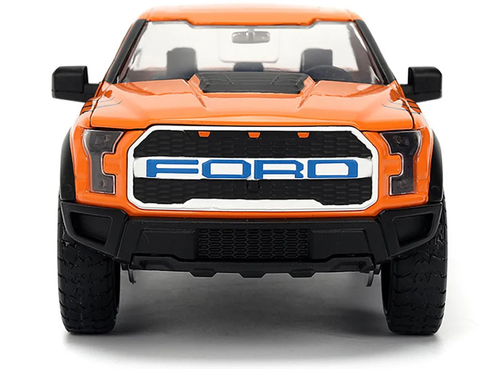 2017 Ford F-150 Raptor Pickup Truck "Frosted Flakes" Orange with Graphics and Tony the Tiger Diecast Figure "Hollywood Rides" Series 1/24 Diecast Model by Jada