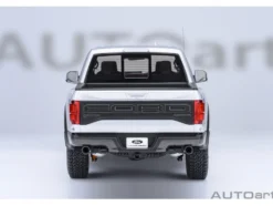2019 Ford F-150 Raptor Pickup Truck Ingot Silver 1/18 Model Car by Autoart