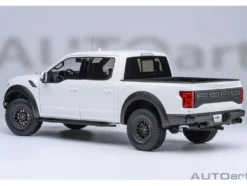 2019 Ford F-150 Raptor Pickup Truck Oxford White 1/18 Model Car by Autoart
