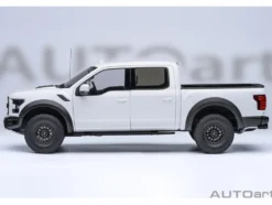 2019 Ford F-150 Raptor Pickup Truck Oxford White 1/18 Model Car by Autoart