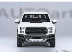 2019 Ford F-150 Raptor Pickup Truck Oxford White 1/18 Model Car by Autoart