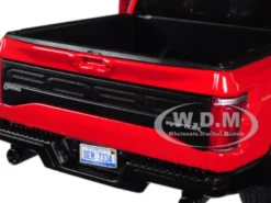 2017 Ford F-150 Raptor Pickup Truck Red Black Wheels 1/27 Diecast Model Car Motormax 79344