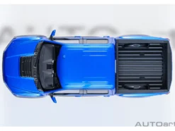 2019 Ford F-150 Raptor Pickup Truck Velocity Blue 1/18 Model Car by Autoart