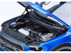 2019 Ford F-150 Raptor Pickup Truck Velocity Blue 1/18 Model Car by Autoart