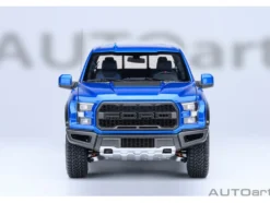 2019 Ford F-150 Raptor Pickup Truck Velocity Blue 1/18 Model Car by Autoart