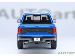 2019 Ford F-150 Raptor Pickup Truck Velocity Blue 1/18 Model Car by Autoart