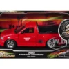 Ford F-150 SVT Lightning Pickup Truck Red "The Fast and the Furious" (2001) Movie "25 Years of Fast & Furious" Series 1/24 Diecast Model Car by Jada