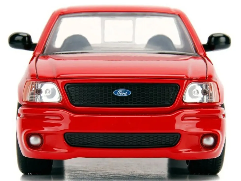 Ford F-150 SVT Lightning Pickup Truck Red "The Fast and the Furious" (2001) Movie "25 Years of Fast & Furious" Series 1/24 Diecast Model Car by Jada