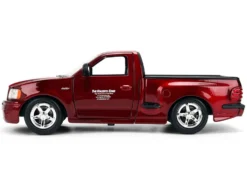 Ford F-150 SVT Lightning Pickup Truck Red Color Brush Finish "The Fast and the Furious" (2001) Movie "25 Years of Fast & Furious" Series 1/24 Diecast Model Car by Jada
