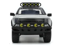 2011 Ford F-150 SVT Raptor Pickup Truck Light Gray with Extra Wheels