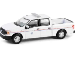 2020 Ford F-150 XL Pickup Truck "United States Postal Service (USPS) Postal Police" White with Red and Blue Stripes "Hobby Exclusive" Series 1/64 Diecast Model Car by Greenlight