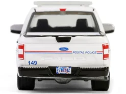 2020 Ford F-150 XL Pickup Truck "United States Postal Service (USPS) Postal Police" White with Red and Blue Stripes "Hobby Exclusive" Series 1/64 Diecast Model Car by Greenlight