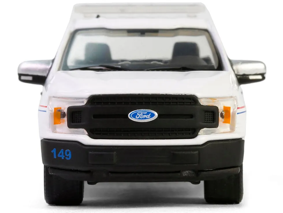 2020 Ford F-150 XL Pickup Truck "United States Postal Service (USPS) Postal Police" White with Red and Blue Stripes "Hobby Exclusive" Series 1/64 Diecast Model Car by Greenlight