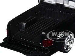 2001 Ford F-150 XLT Flareside Supercab Pickup Truck Matt Black with White Interior 