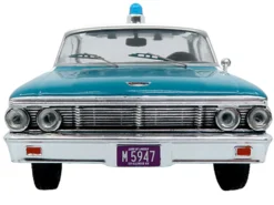 1964 Ford Galaxie 500 Police Car "Chicago Police Department" Blue and White "Five0" Series Limited Edition to 504 pieces Worldwide 1/43 Diecast Model by Iconic Replicas