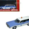 1970 Ford Galaxie Station Wagon Blue and White with Blue Interior Pan American Airlines Ground Crew Limited Edition to 180 pieces Worldwide 1/43 Model Car Goldvarg Collection GC-PAA-007