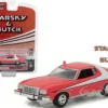 1976 Ford Gran Torino Red with White Stripe Starsky and Hutch 1975 1979 TV Series Hollywood Series Release 18 1/64 Diecast Model Car Greenlight 44780 A