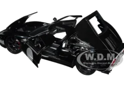 2005 Ford GT Black and Silver Bigtime Muscle Series 1/24 Diecast Model Car Jada 32705