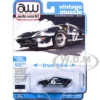 1965 Ford GT40 #7 Blue Black with White Stripes "Vintage Muscle" Series 1/64 Diecast Model Car by Auto World