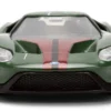 2017 Ford GT "Boba Fett" Livery Dark Green with Graphics "Star Wars" Franchise "Hollywood Rides" Series 1/32 Diecast Model Car by Jada