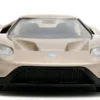 2017 Ford GT Gold Metallic with White Accents Pink Slips Series 1/32 Diecast Model Car Jada 34662