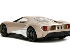 2017 Ford GT Gold Metallic with White Accents Pink Slips Series 1/32 Diecast Model Car Jada 34662