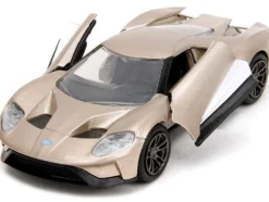 2017 Ford GT Gold Metallic with White Accents Pink Slips Series 1/32 Diecast Model Car Jada 34662
