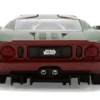 2005 Ford GT Green (Weathered) with Graphics and Boba Fett Figure "Star Wars" Franchise "Hollywood Rides" Series 1/24 Diecast Model Car by Jada