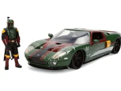 2005 Ford GT Green (Weathered) with Graphics and Boba Fett Figure