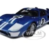 1966 Ford GT40 GT 40 Mark II #2 Blue 12 Hours of Sebring 1/18 Diecast Car Model Shelby Collectibles 401