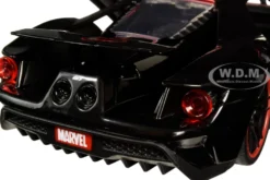 2017 Ford GT Miles Morales Diecast Figurine Spider Man Marvel Series 1/24 Diecast Model Car Jada 31190
