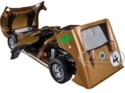1966 Ford GT-40 MK 2 Gold #4 1/18 Diecast Car Model Shelby Collectibles 414